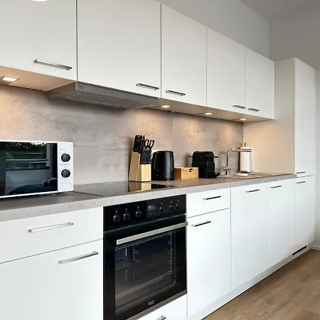 Apartment Suite4me - Balkon I Kueche I Waschmaschine I Mainz-kostheim Wiesbaden