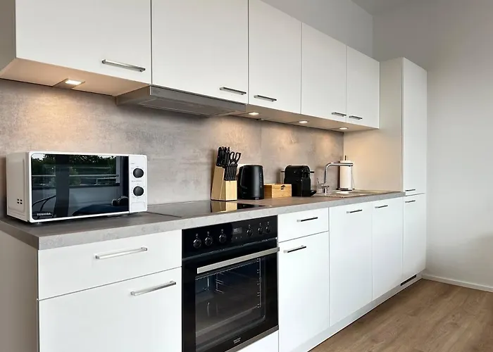 Apartman Suite4me - Balkon I Kueche I Waschmaschine I Mainz-kostheim Wiesbaden