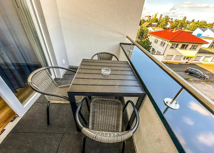 Apartman Suite4me - Balkon I Kueche I Waschmaschine I Mainz-kostheim *